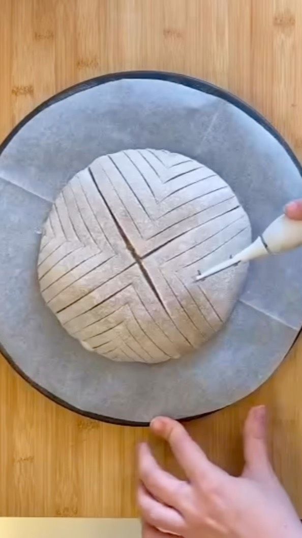 Symmetry is the best policy, isn’t that how that saying goes? 

Happy baking 💕

Nicola 
#proofperfected #breadscoring #breadart #scoringvideo #sourdoughscoring #ryebread #roggenbrot #symmetry #sourdough #realbread #homemadebread #artisanbread #flourwatersalt #sauerteig #ryebread